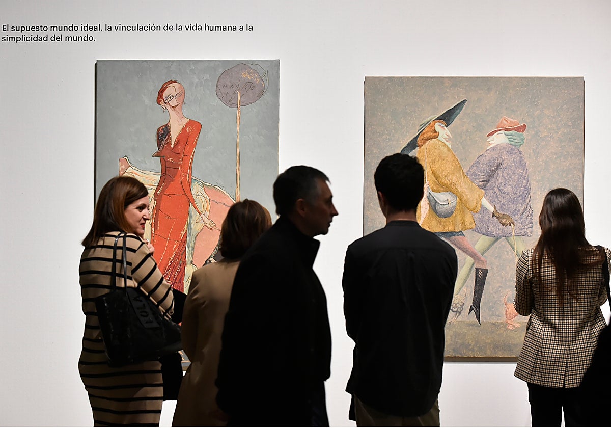 Inauguración de la exposición de José Luis Galindo en el Palacio Almudí.