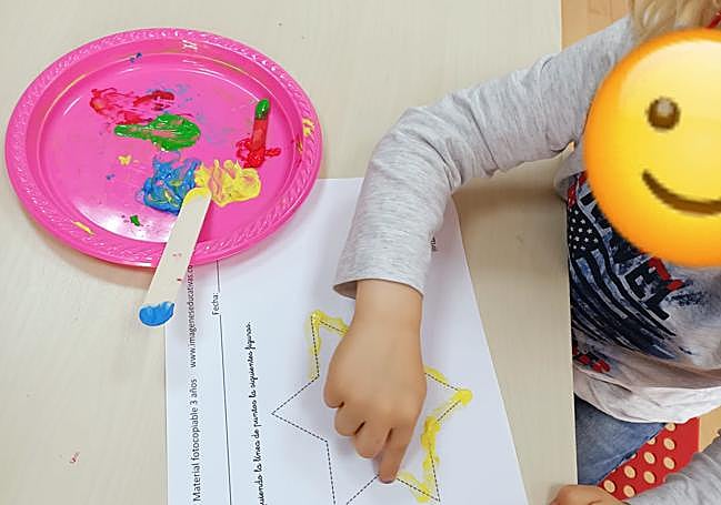 Alumno durante las clases de pedagogía.