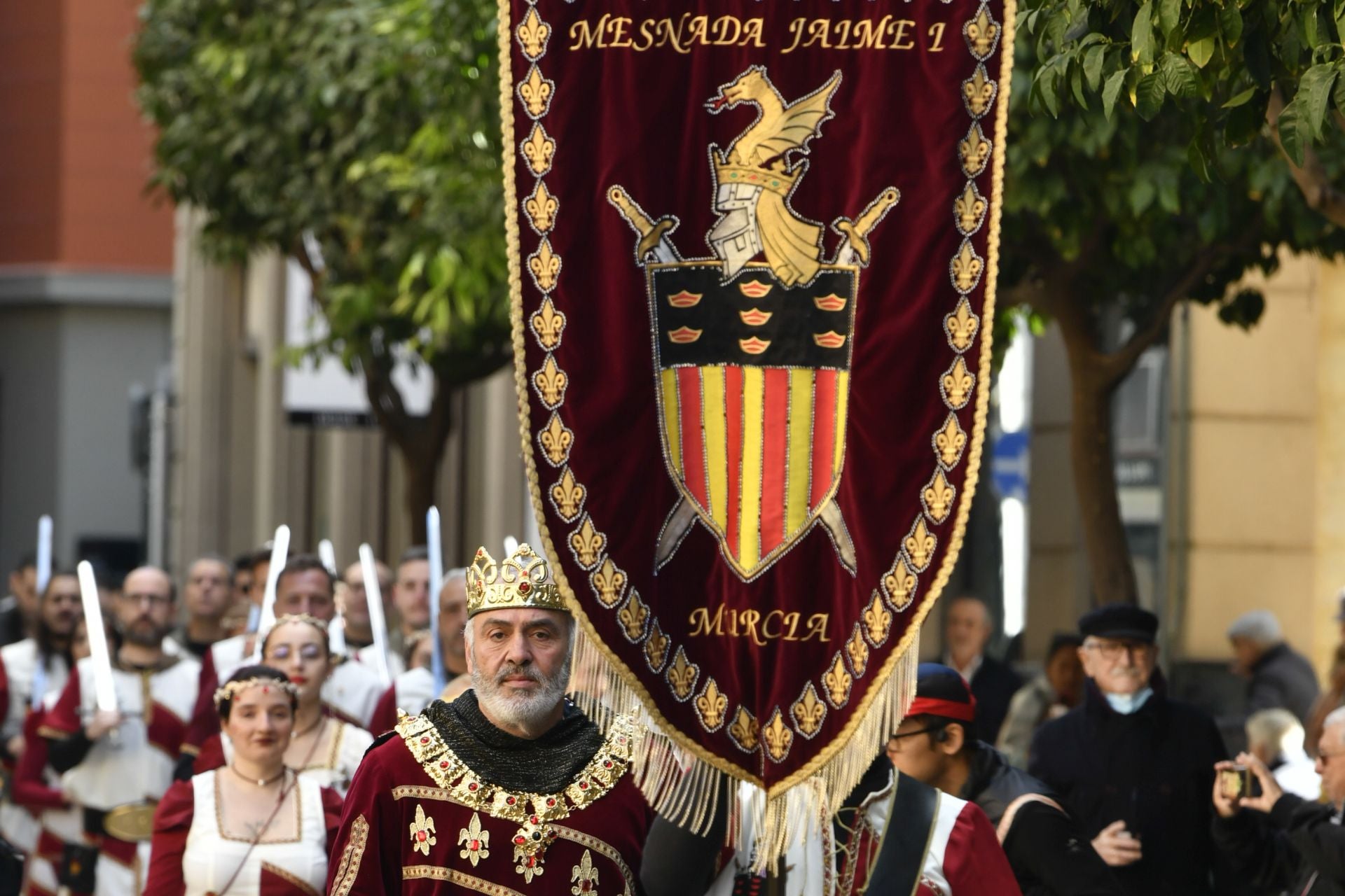 El desfile de entrada de Jaime I a Murcia, en imágenes