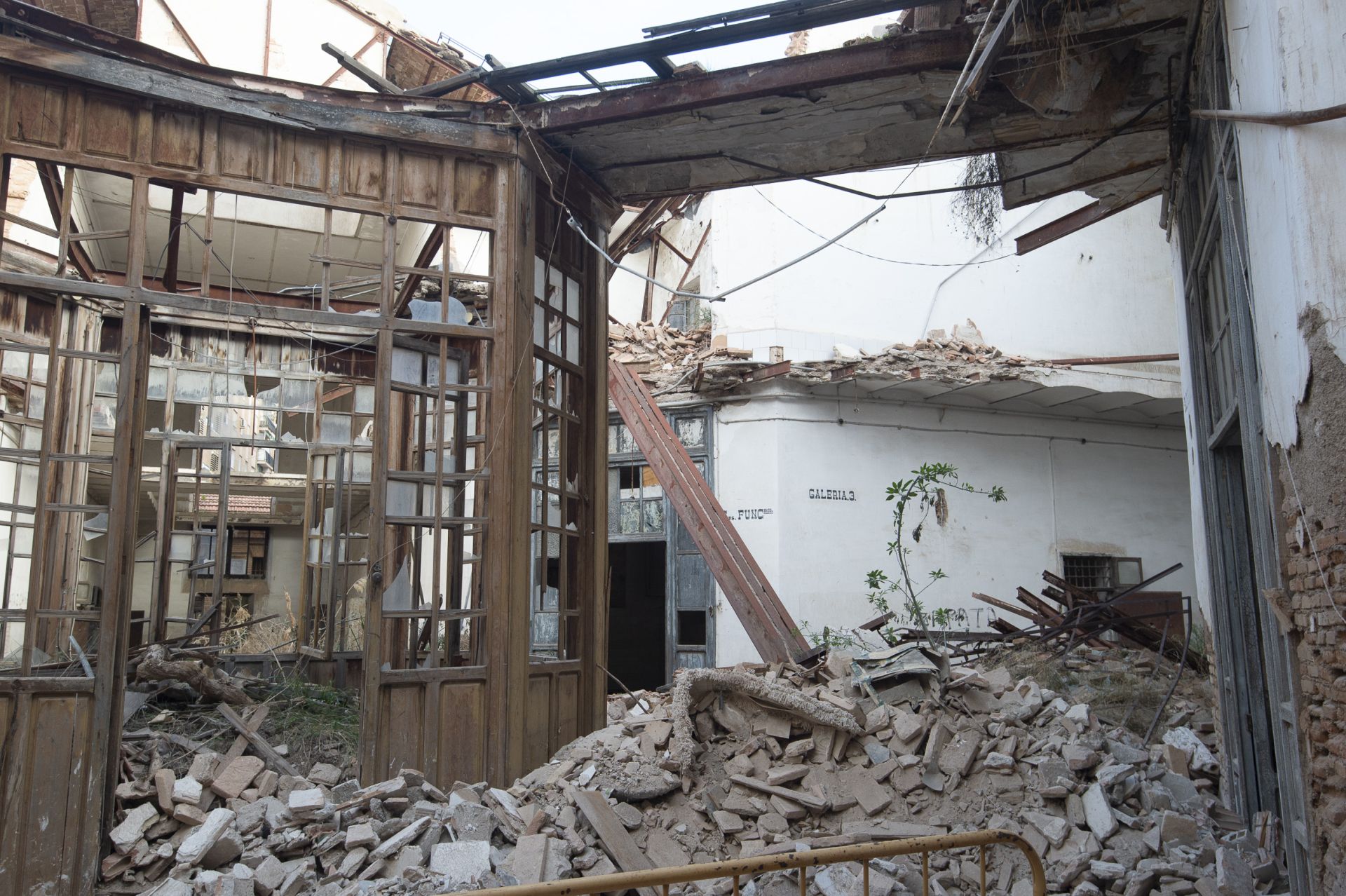 Las obras de consolidación de la estructura de la Cárcel Vieja de Murcia, en imágenes