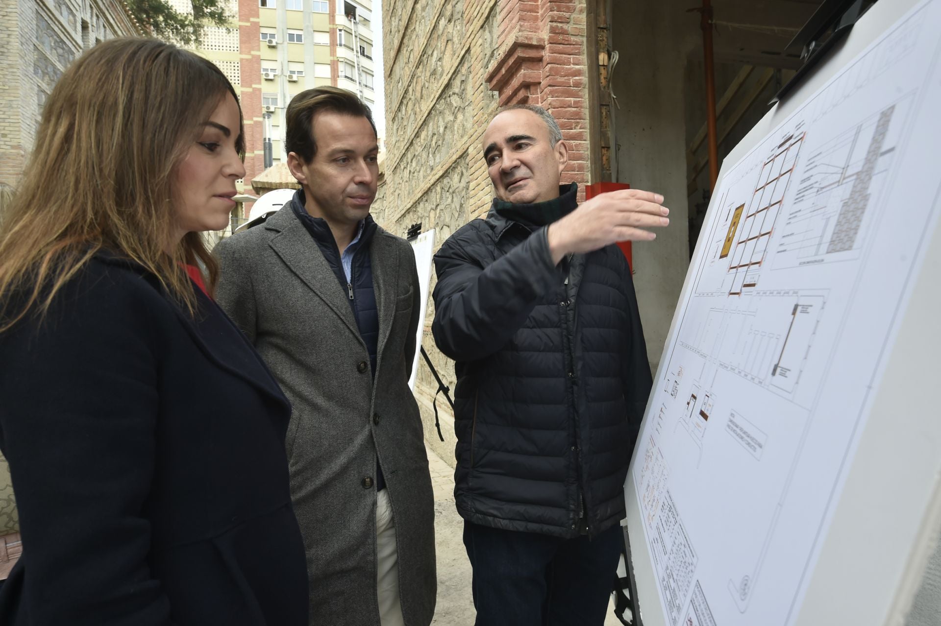 Las obras de consolidación de la estructura de la Cárcel Vieja de Murcia, en imágenes