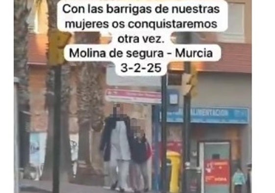 Fragmento del vídeo subido a redes sociales por parte del vicealcalde de Molina de Segura.