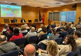 La reunión informativa sobre las ayudas de la PAC, ayer.