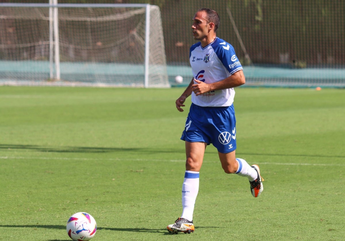 Nacho Martínez durante su etapa con el Tenerife.