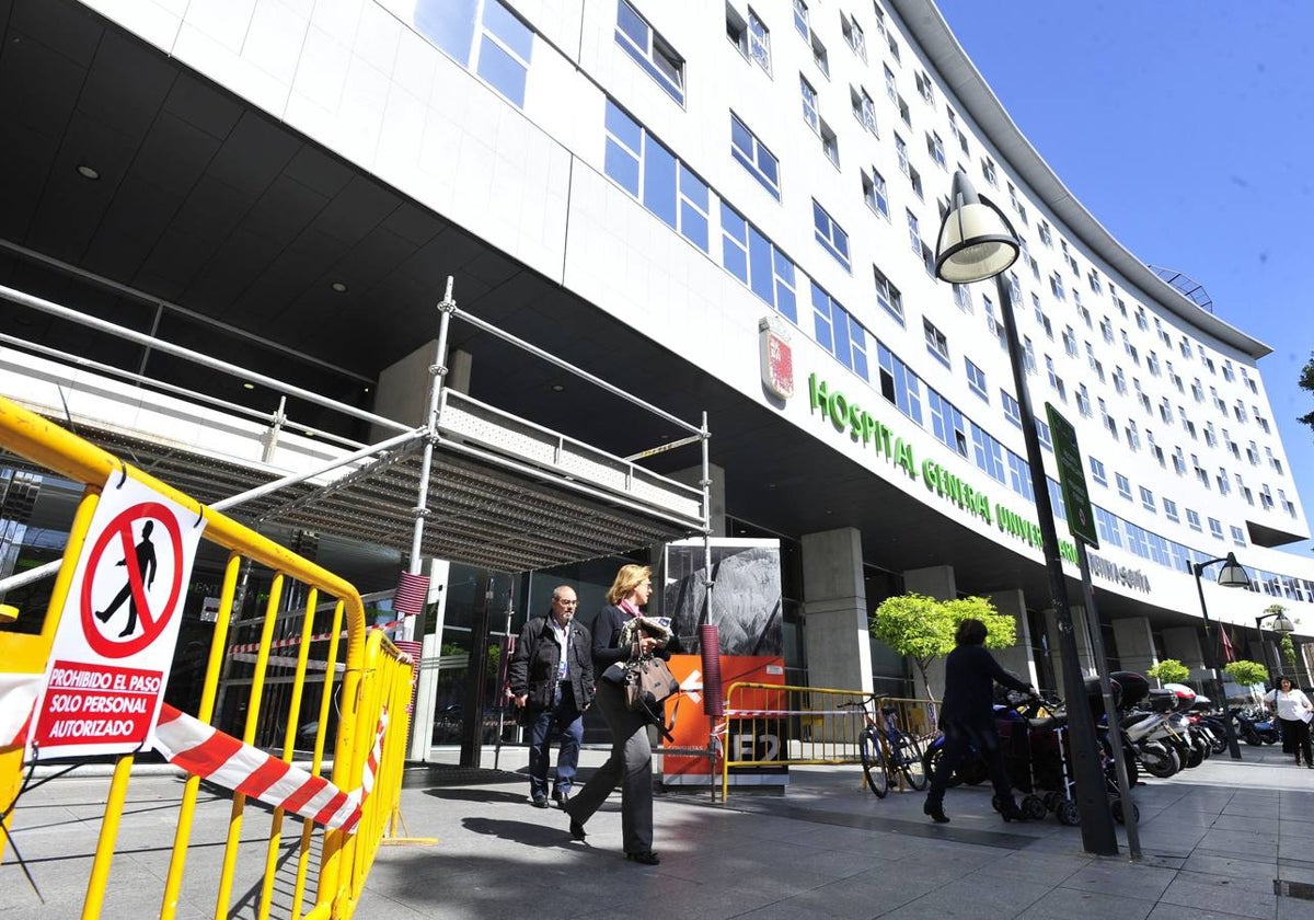 Accesos al Hospital Reina Sofía de Murcia.