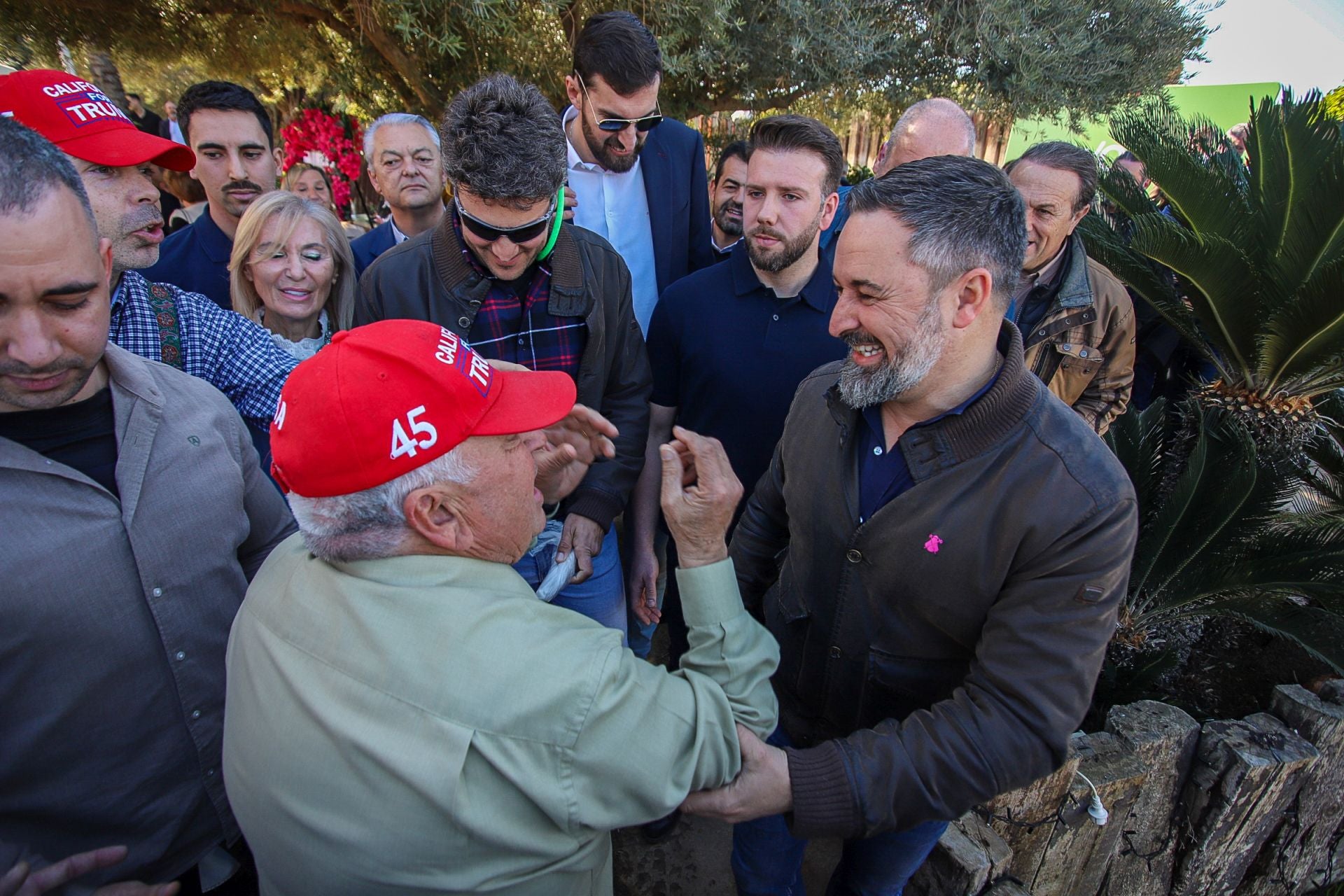 La visita de Abascal a Murcia, en imágenes