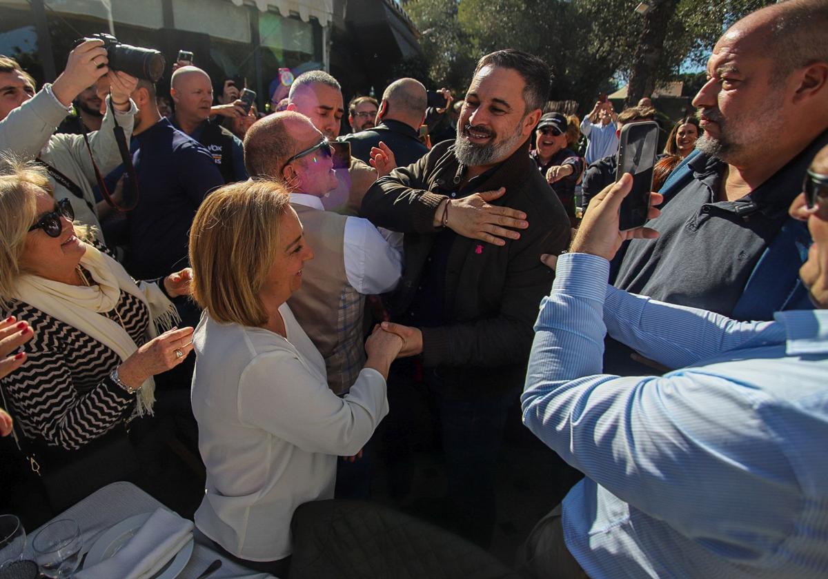 La visita de Abascal a Murcia, en imágenes