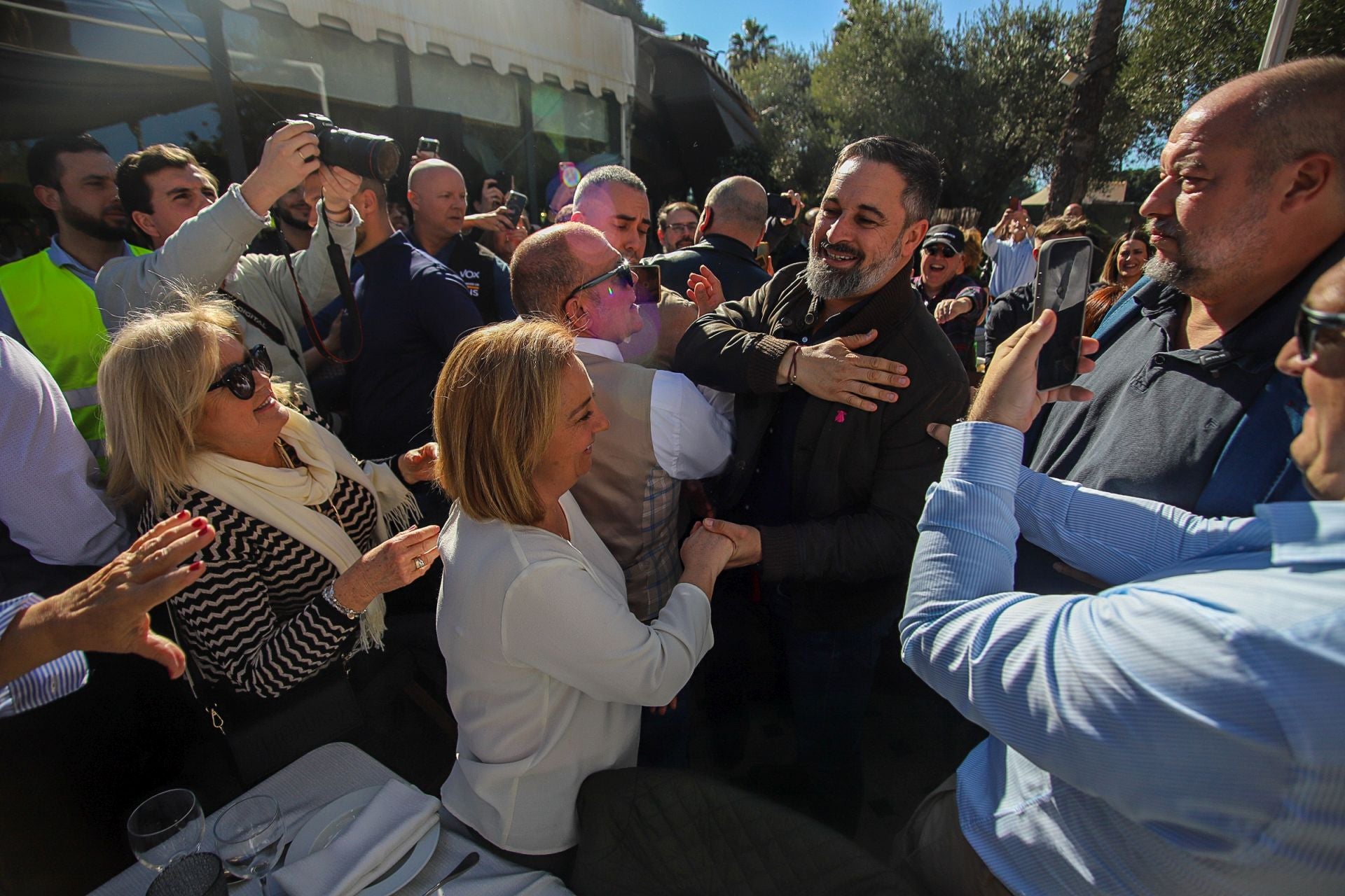 La visita de Abascal a Murcia, en imágenes