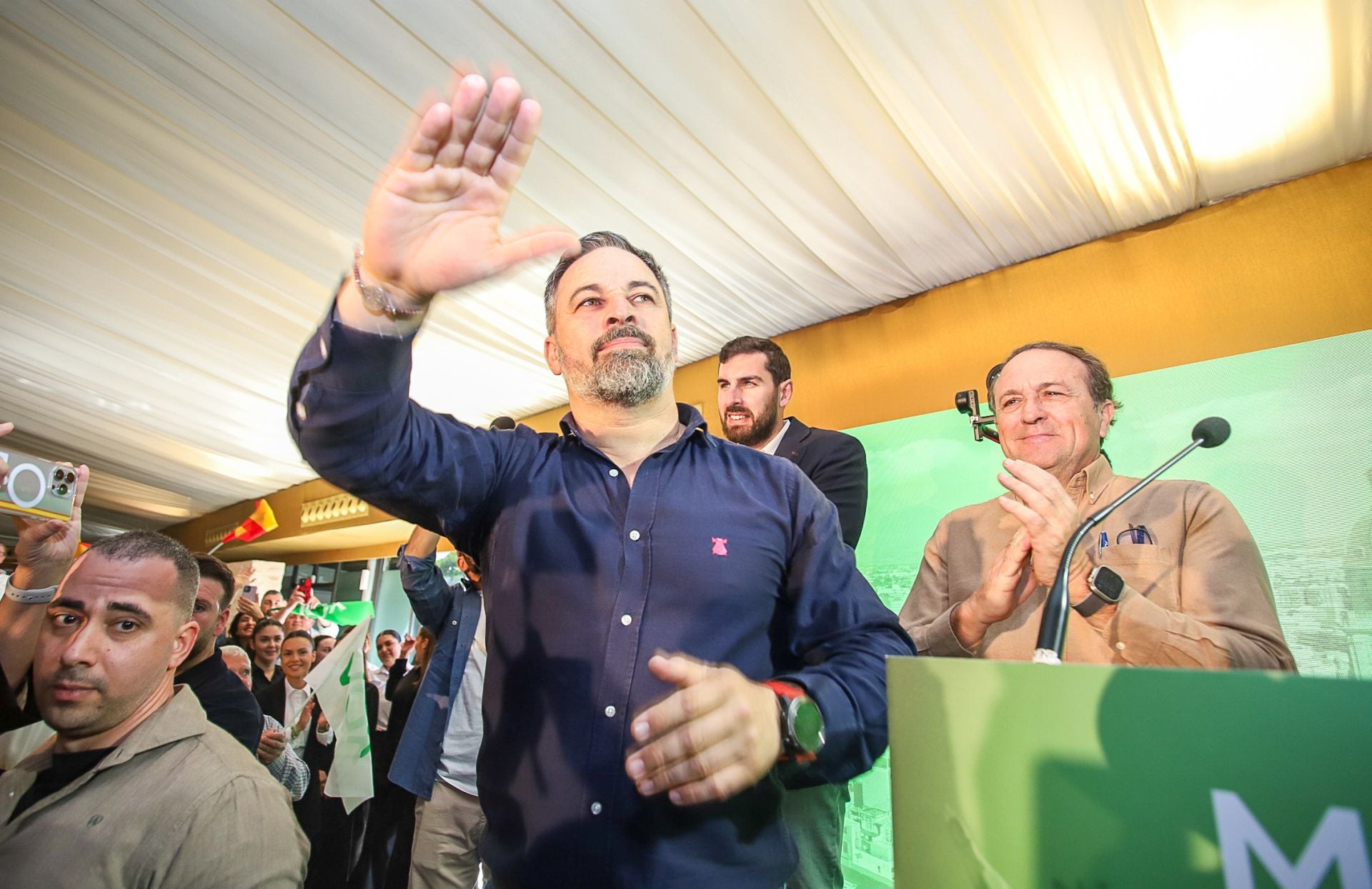 La visita de Abascal a Murcia, en imágenes