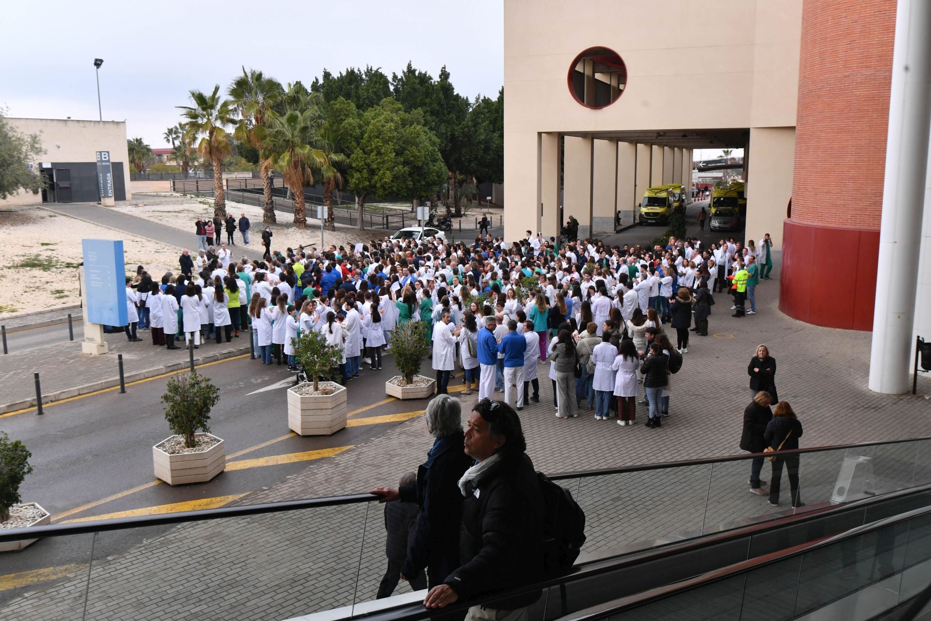 La protesta de los sanitarios por la reforma del Ministerio en La Arrixaca, en imágenes