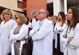 La protesta de los sanitarios por la reforma del Ministerio en La Arrixaca, en imágenes