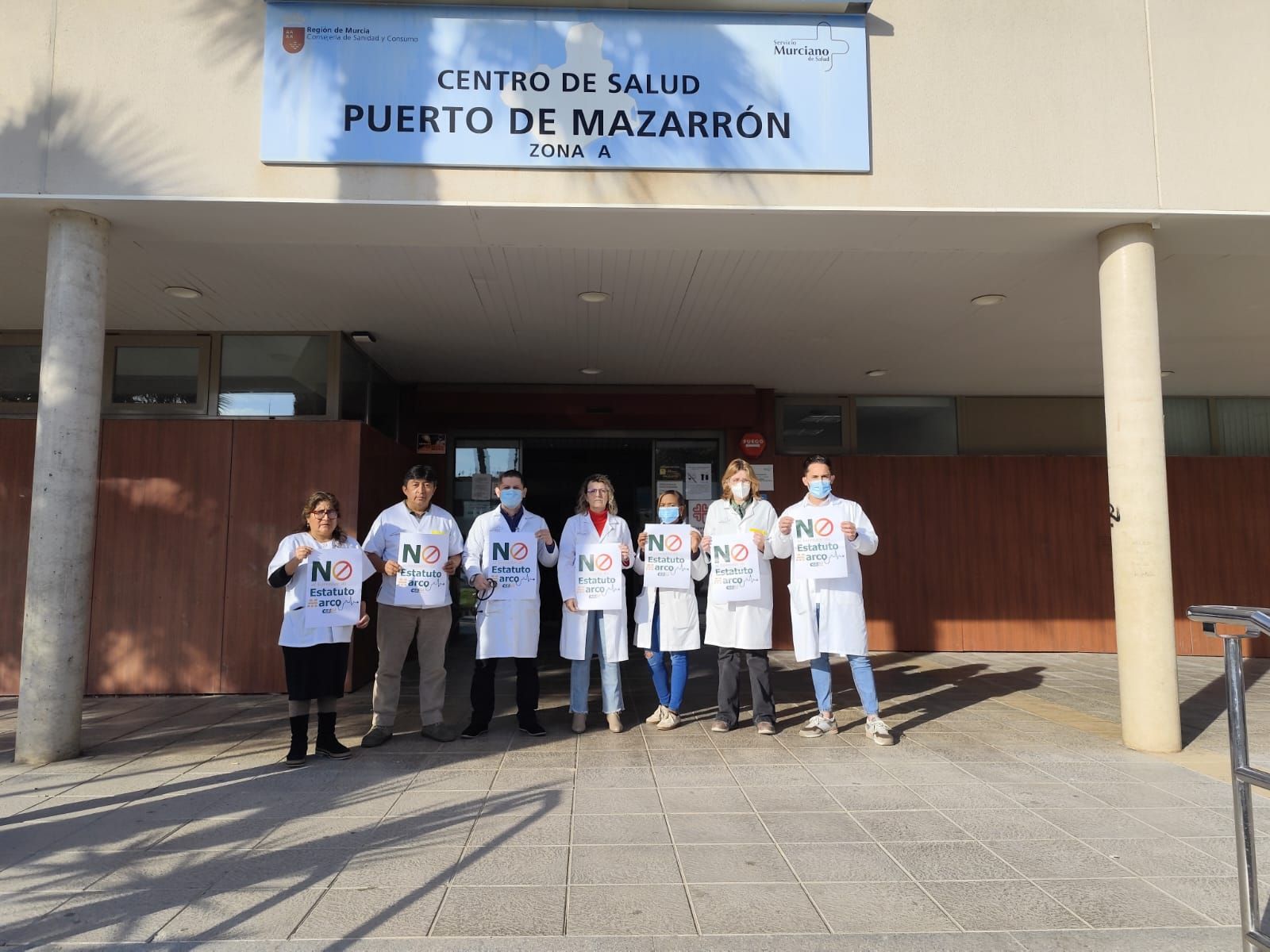 Las protestas de sanitarios contra la reforma del Estatuto Marco en Cartagena, La Unión y costa, en imágenes