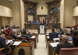 Hemiciclo reformado de la Asamblea Regional, este martes.