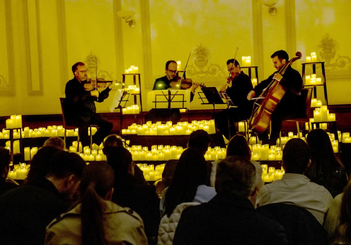 t El Cuarteto Salzillo, el pasado domingo, en el Real Casino.