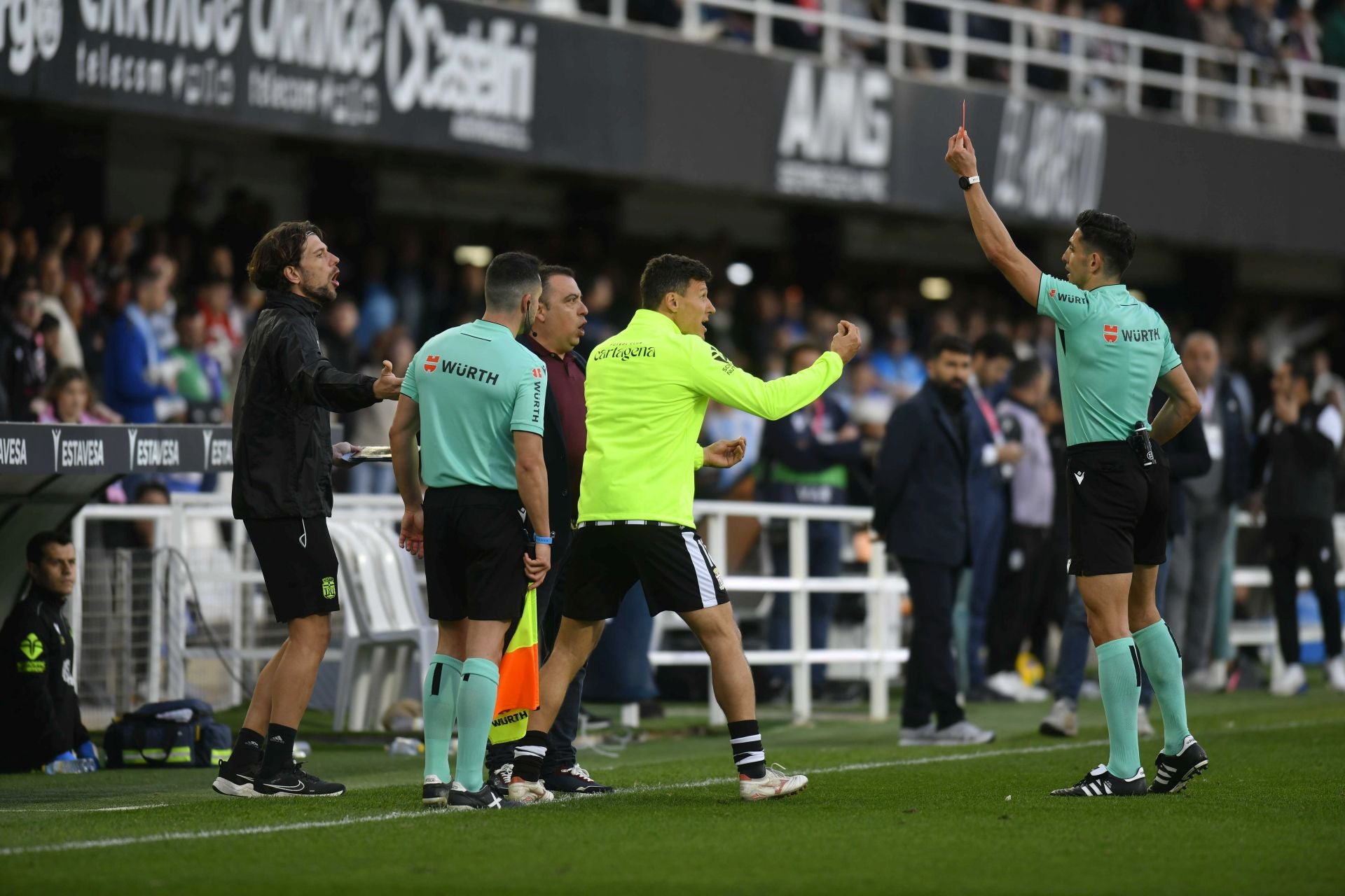 La derrota del Cartagena frente al Málaga, en imágenes