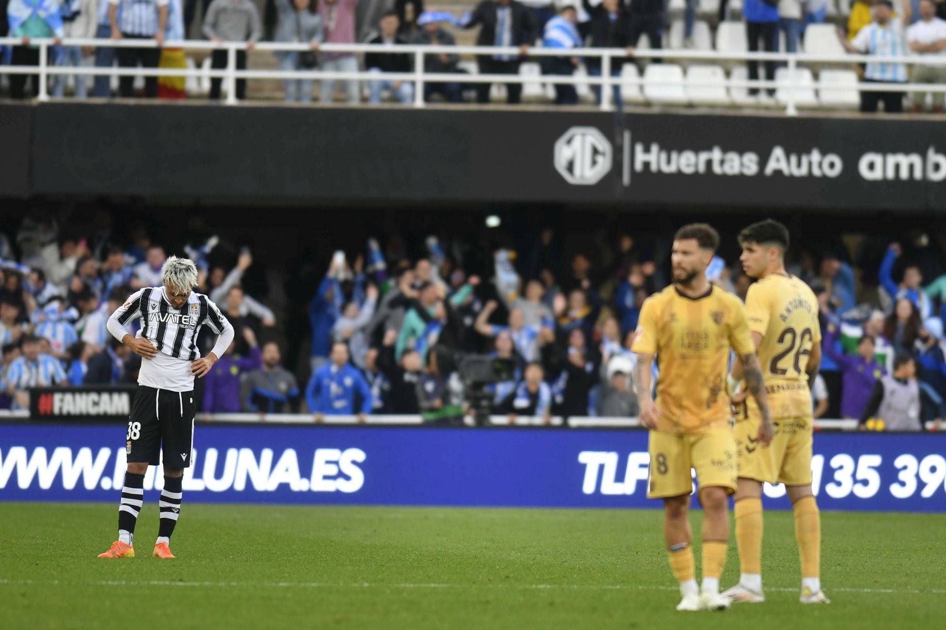 La derrota del Cartagena frente al Málaga, en imágenes