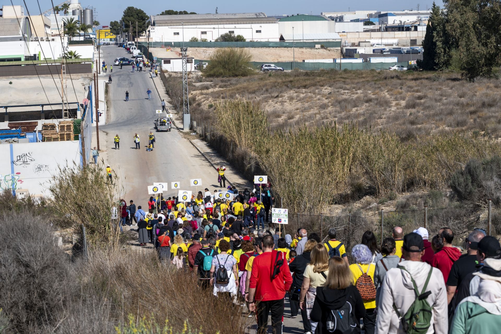 La manifestación en contra de la planta de biogás de Molina, en imágenes