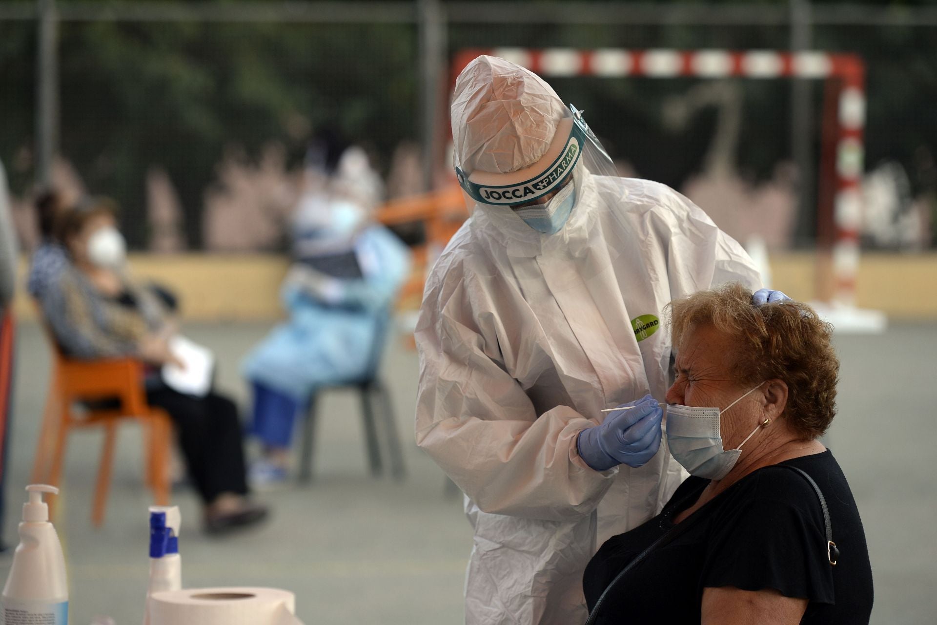 Realización de pruebas PCR para contener la pandemia. Guillermo Carrión / AGM