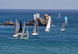 Imagen de la regata del Carnaval de Águilas del año pasado.