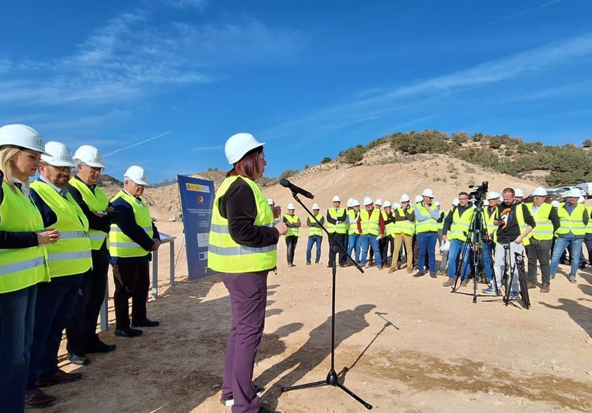 Begoña García Bernal, durante la presentación de las inversiones, este miércoles, en Totana.