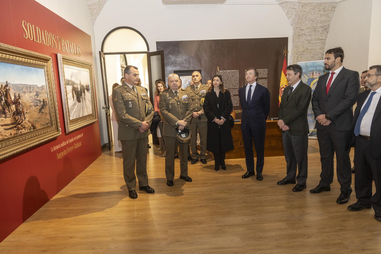 Las imágenes de la exposición de Augusto Ferrer-Dalmau en el Museo Militar de Cartagena