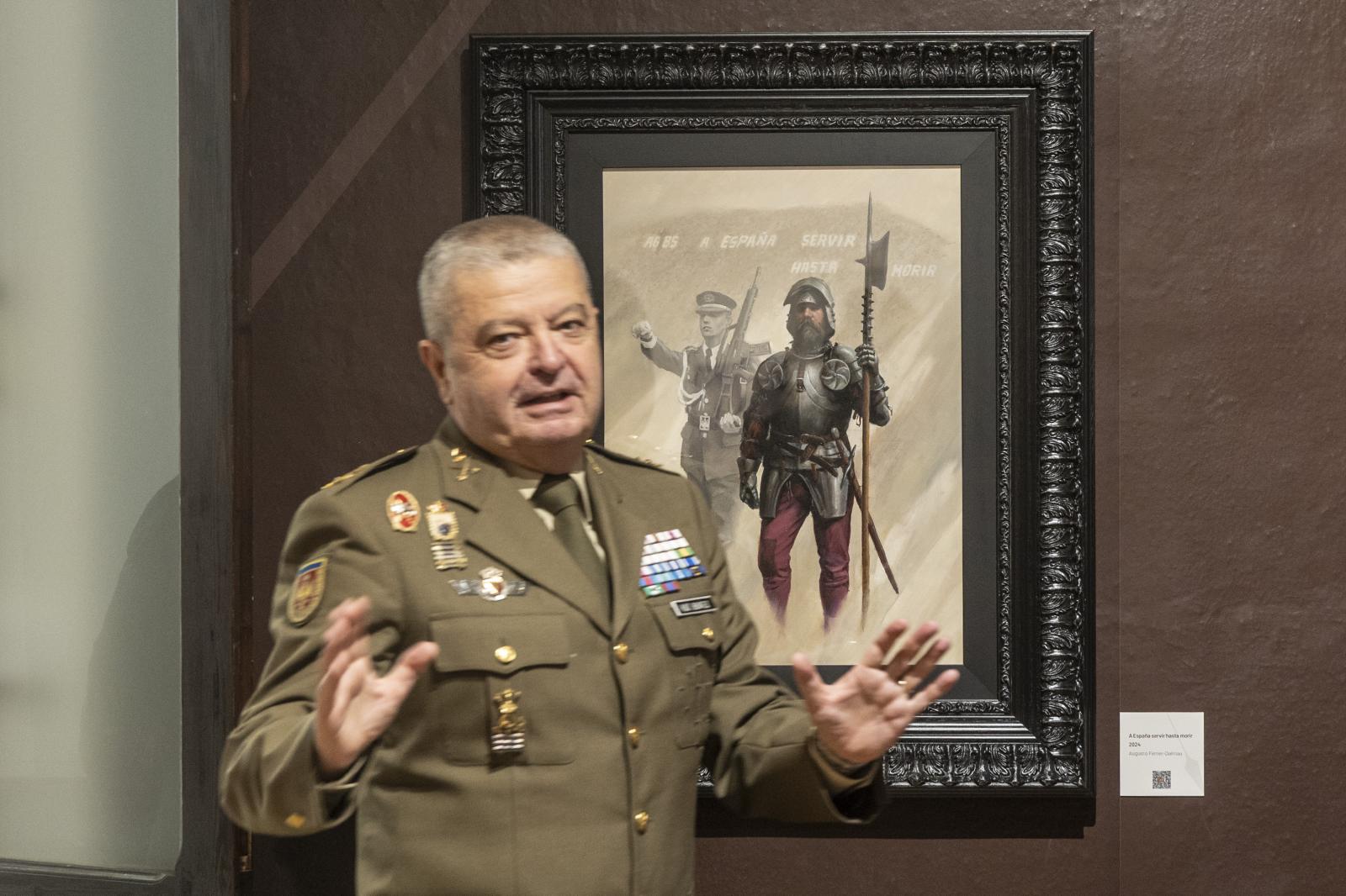 Las imágenes de la exposición de Augusto Ferrer-Dalmau en el Museo Militar de Cartagena