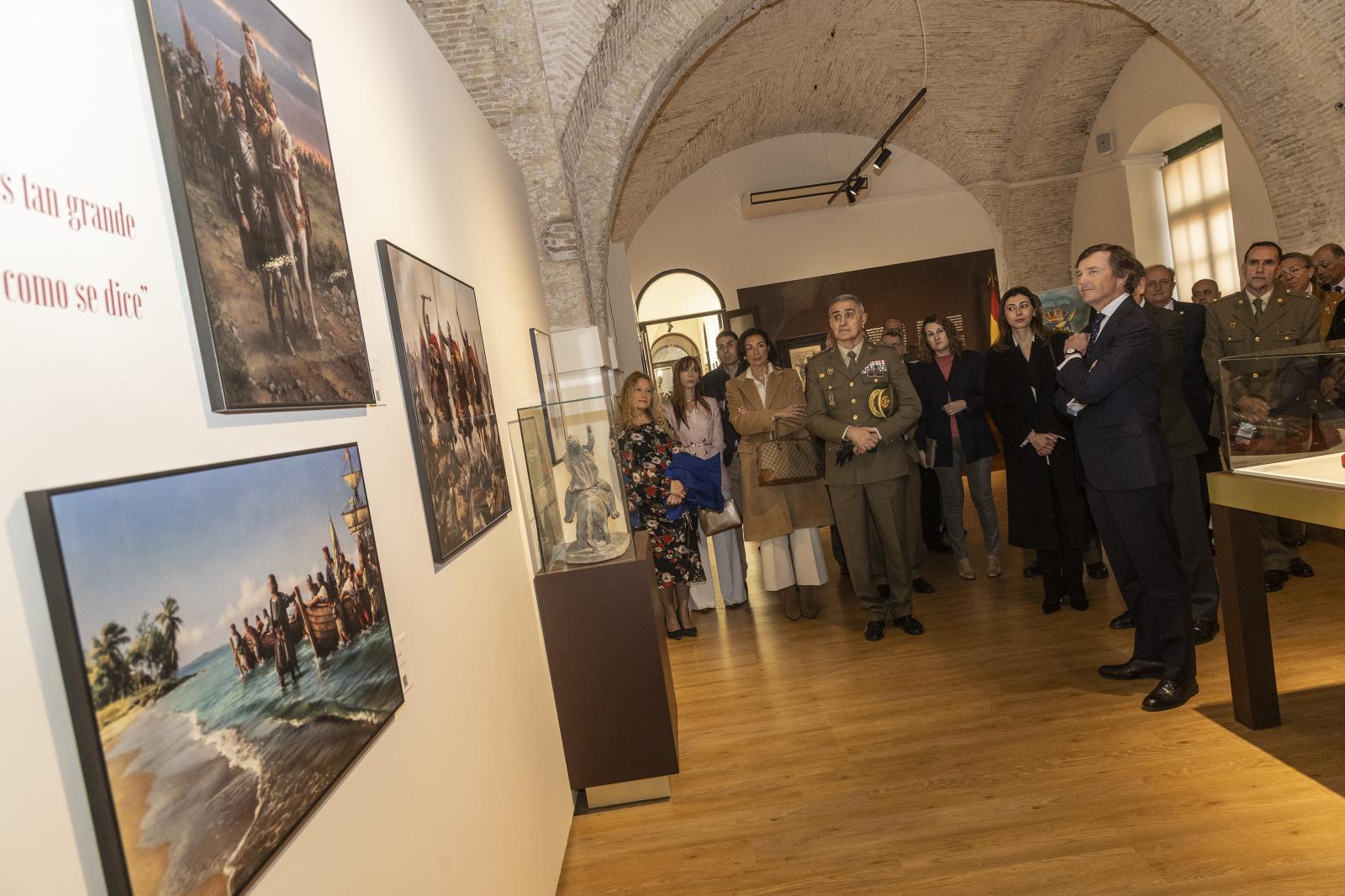 Las imágenes de la exposición de Augusto Ferrer-Dalmau en el Museo Militar de Cartagena