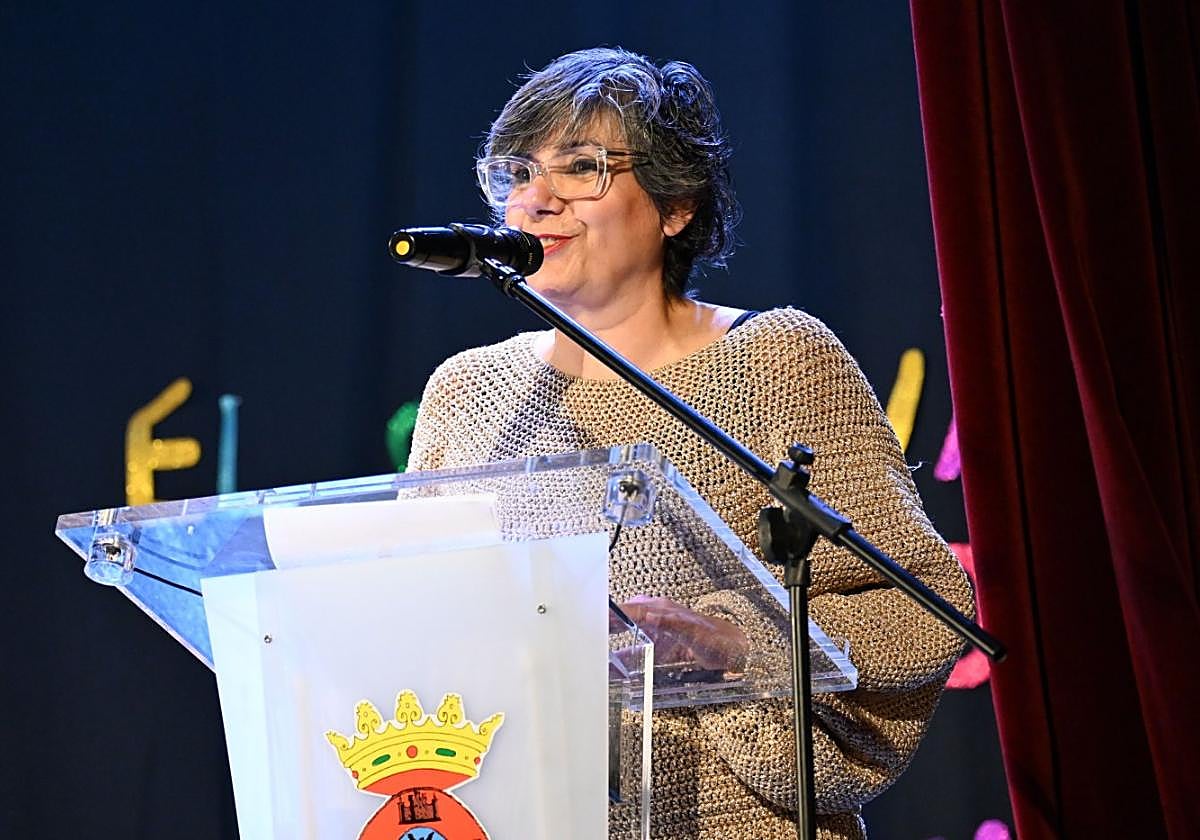 Encarnación Risueño, durante su pregón.