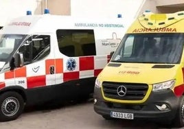 Dos ambulancias, en una imagen de archivo.