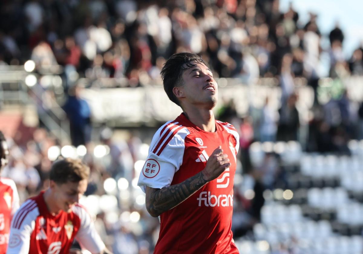 Joao Pedro Palmberg, tras marcar el pasado domingo en Mérida.