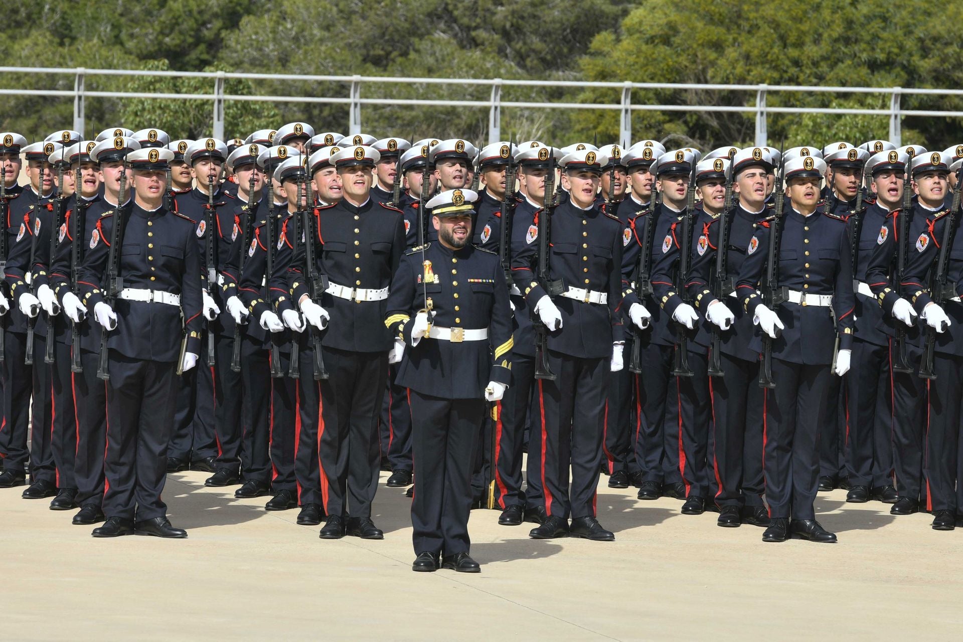 El acto de conmemoración del 488 aniversario del Cuerpo de Infantería de Marina, en imágenes