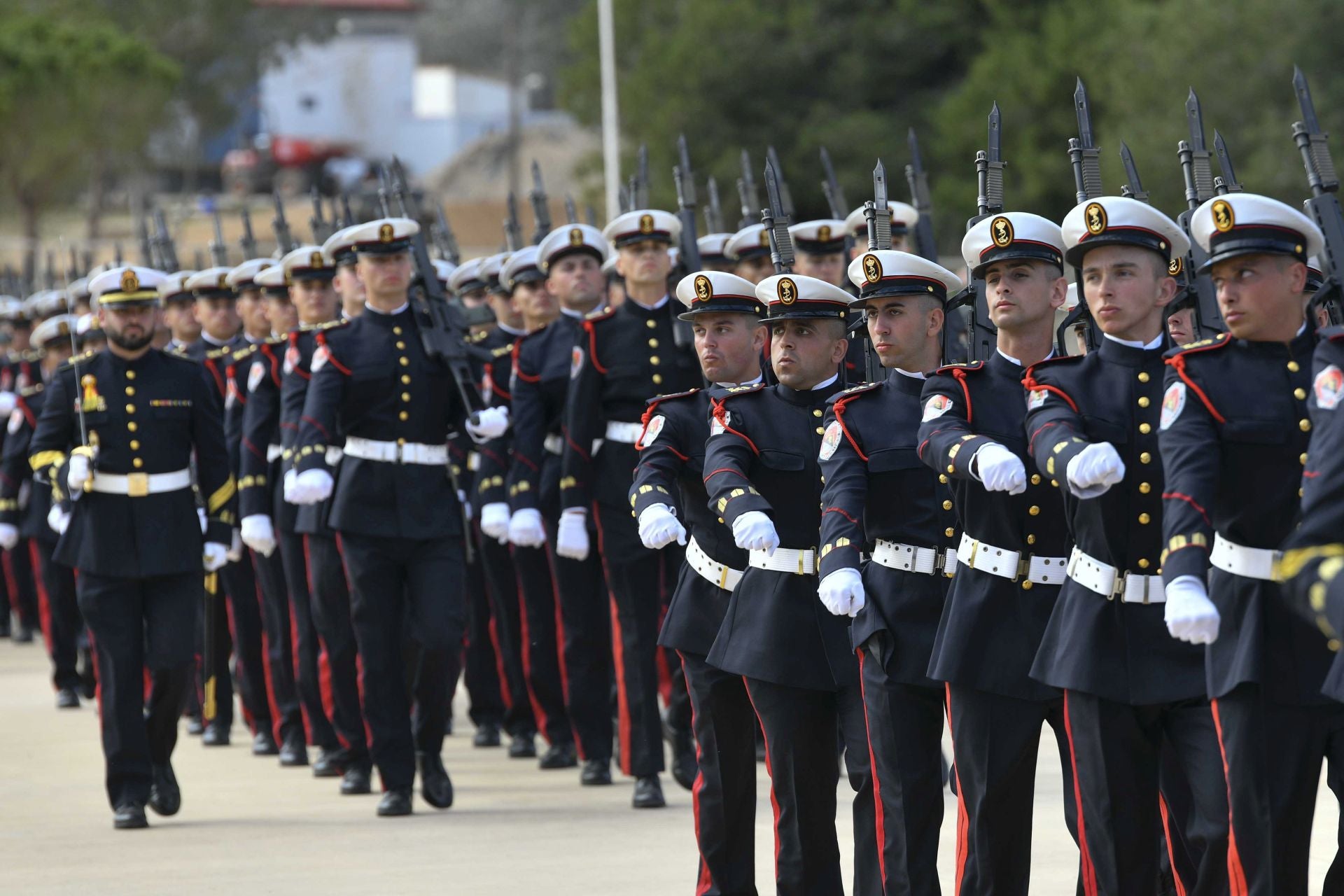 El acto de conmemoración del 488 aniversario del Cuerpo de Infantería de Marina, en imágenes