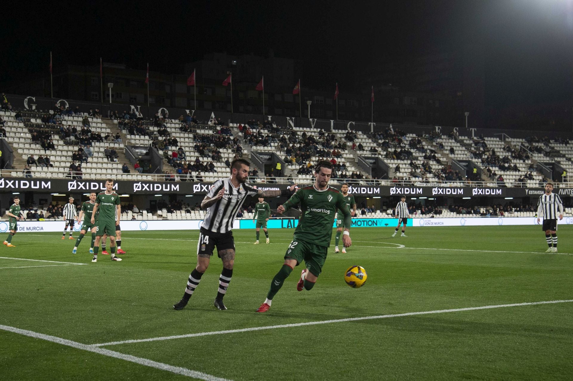 La derrota del Cartagena ante el Eibar, en imágenes