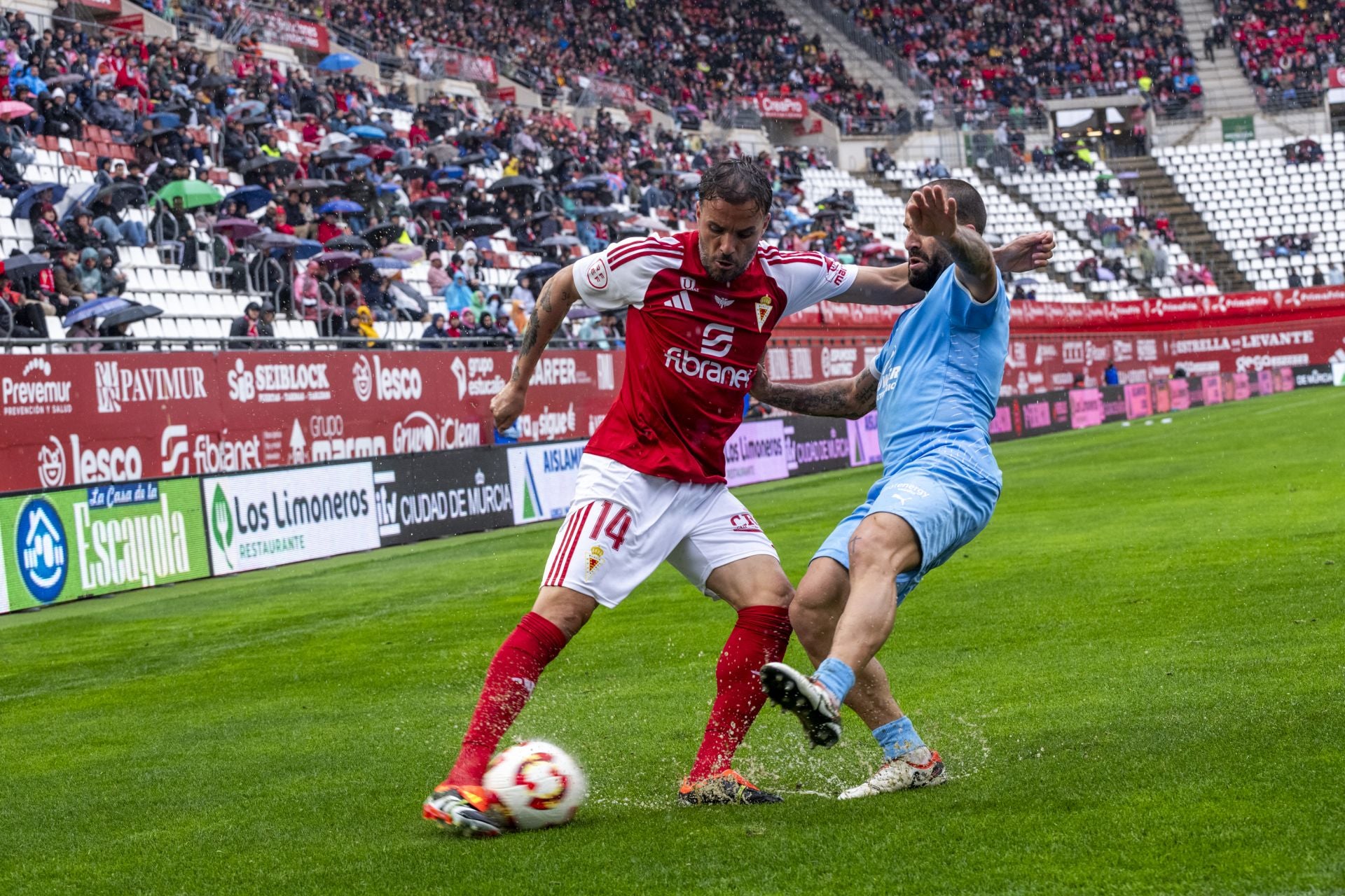 La derrota del Real Murcia frente al Ibiza, en imágenes