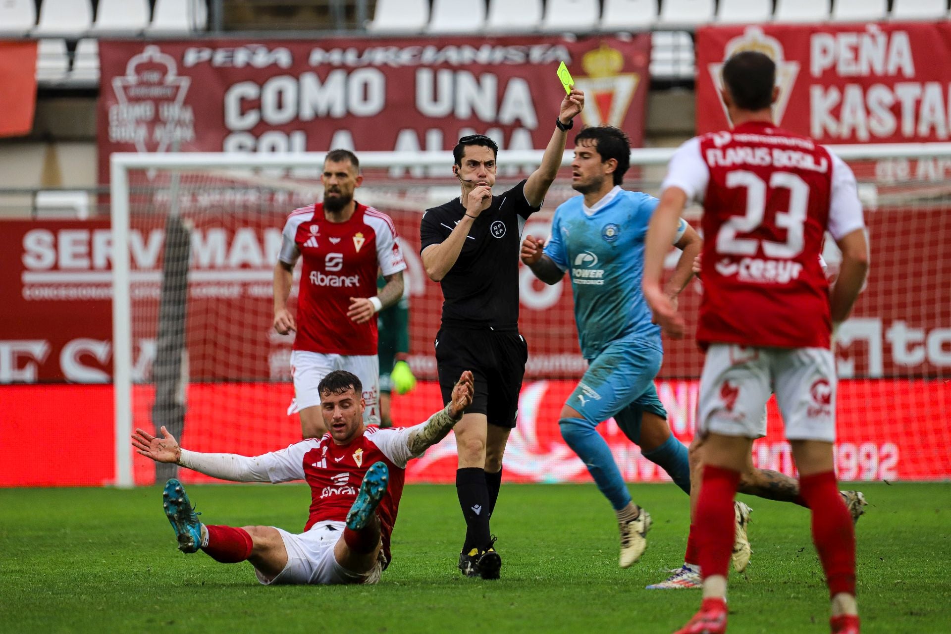 La derrota del Real Murcia frente al Ibiza, en imágenes