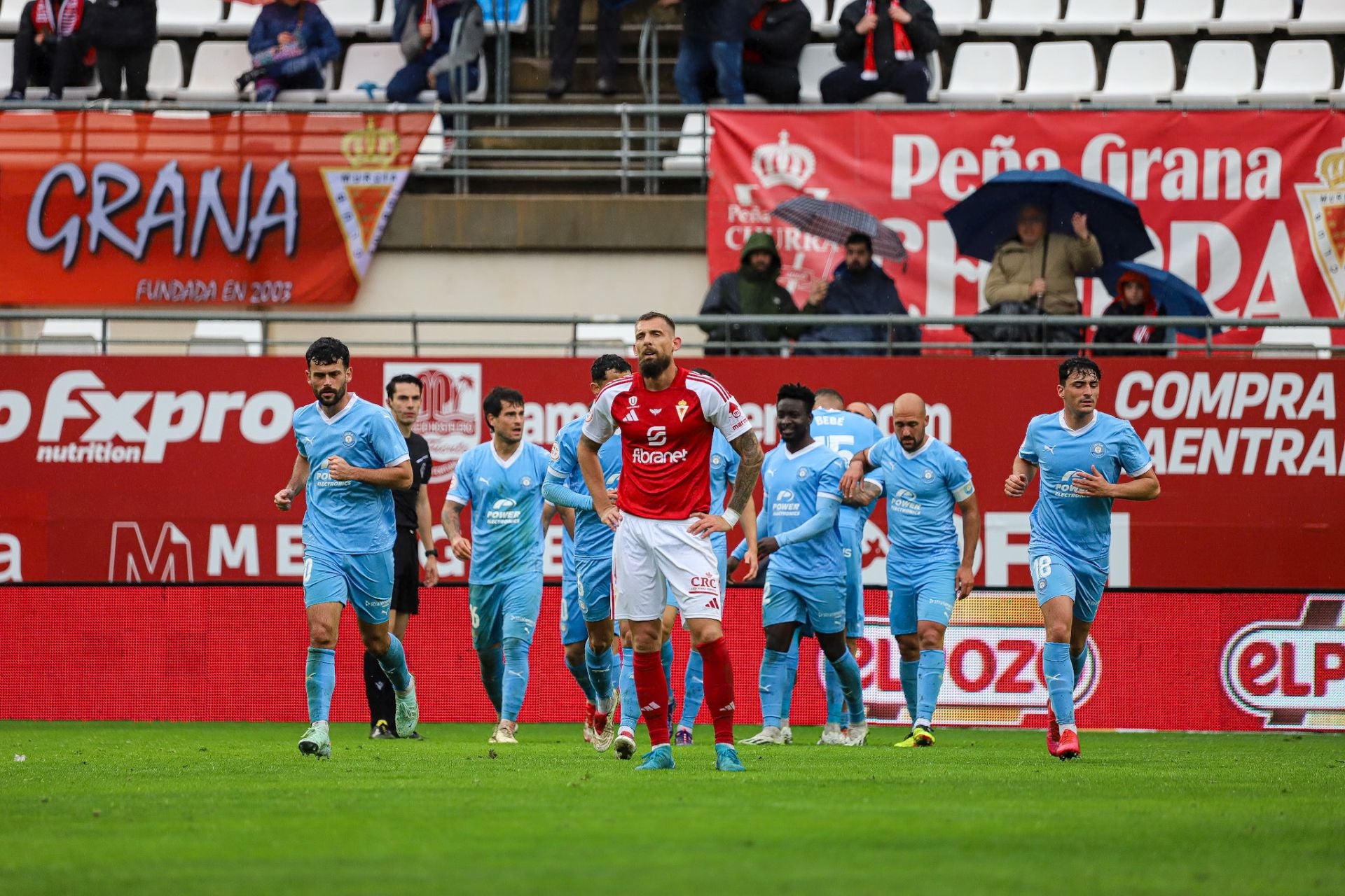 La derrota del Real Murcia frente al Ibiza, en imágenes