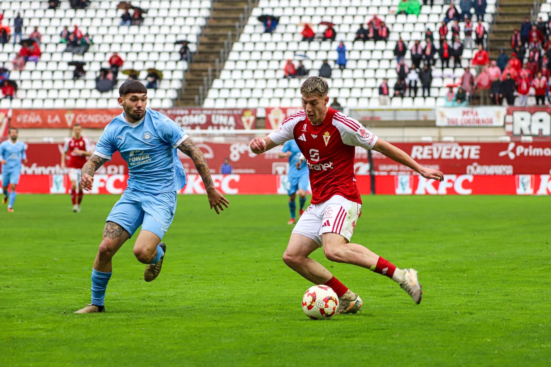 La derrota del Real Murcia frente al Ibiza, en imágenes