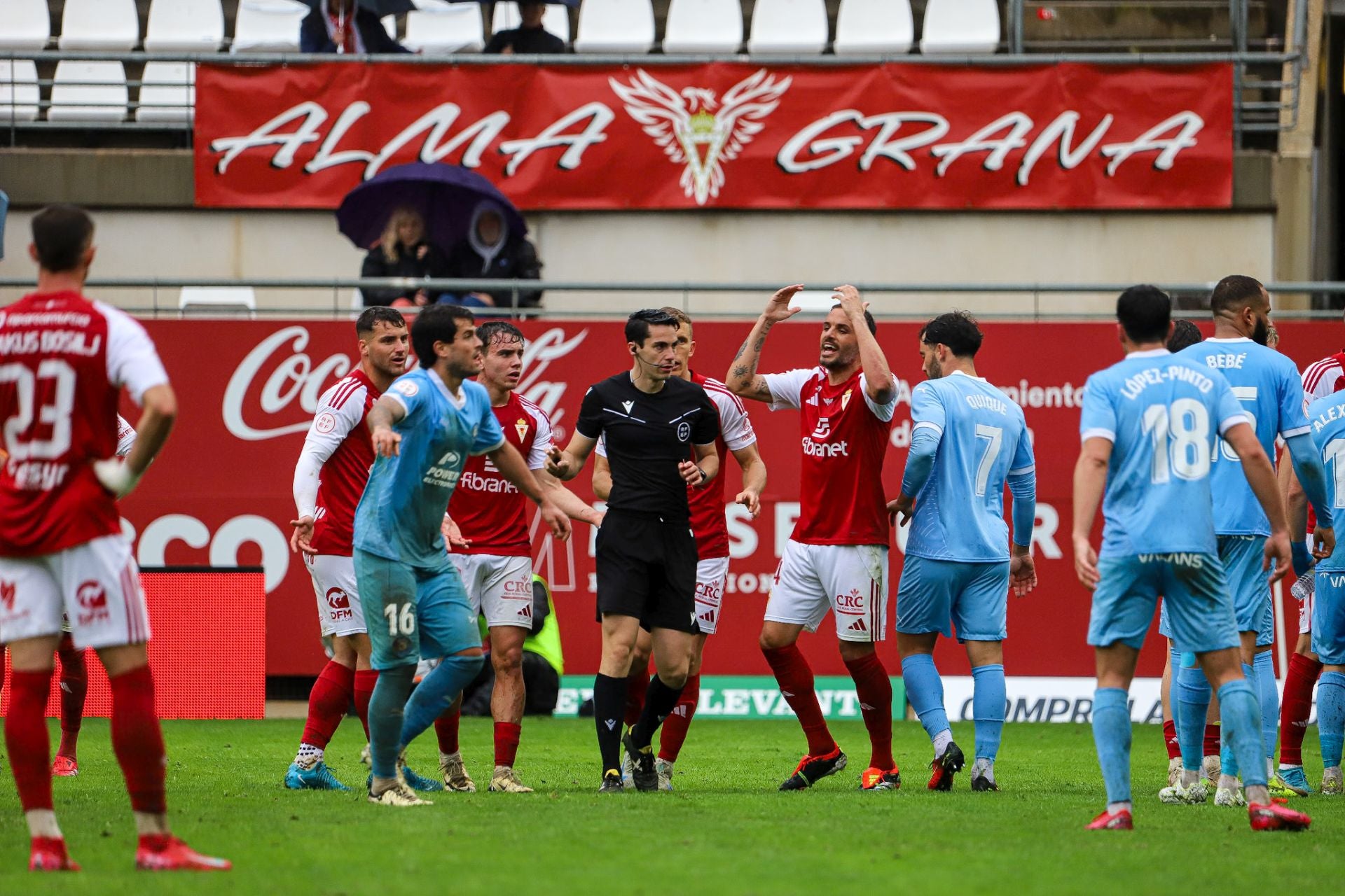 La derrota del Real Murcia frente al Ibiza, en imágenes