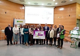 Presentación del diseño del cupón de la ONCE con motivo del 8M.