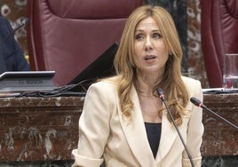 La consejera Marisa López Aragón, durante una intervención en la Asamblea Regional.