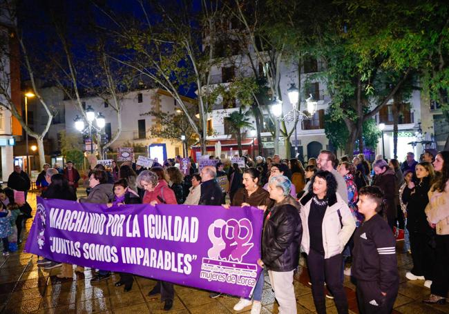 Manifestación en Lorca.