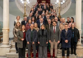 Recepción de directivos de la Confederación Empresarial Española de la Economía Social (CEPES) en el Palacio Consistorial de Cartagena.