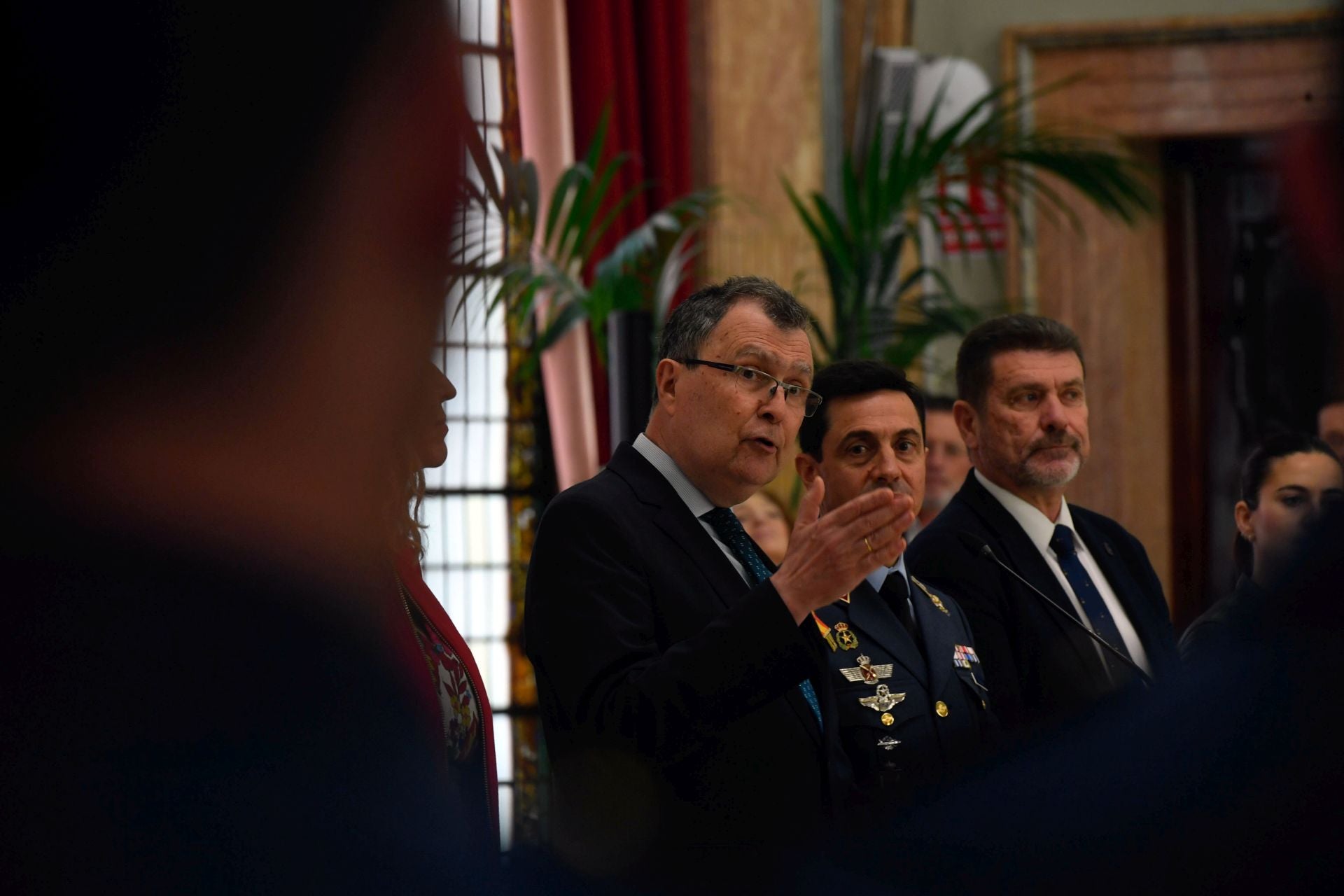 Visita de los alumnos de la AGA al Ayuntamiento de Murcia, en imágenes