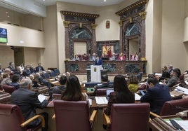 Pleno de la Asamblea Regional, este martes.