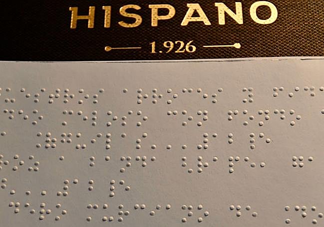 Carta en Braille.