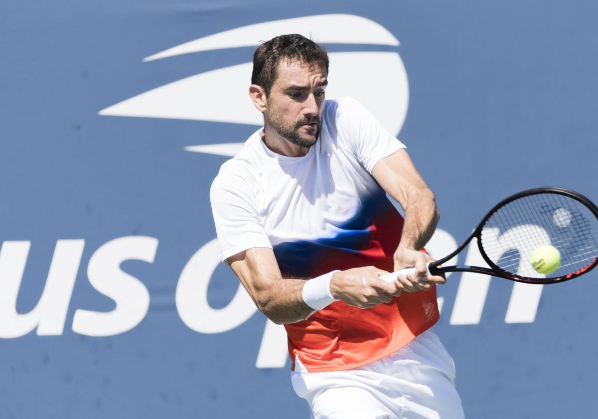 Marin Cilic, durante un partido del US Open de 2022.