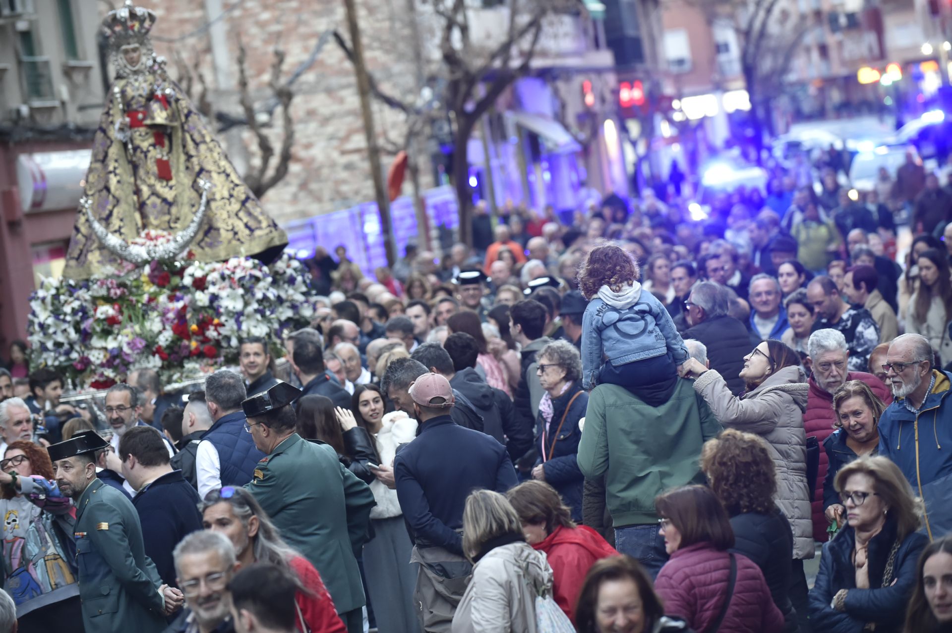 La bajada de la Virgen de la Fuensanta, en imágenes