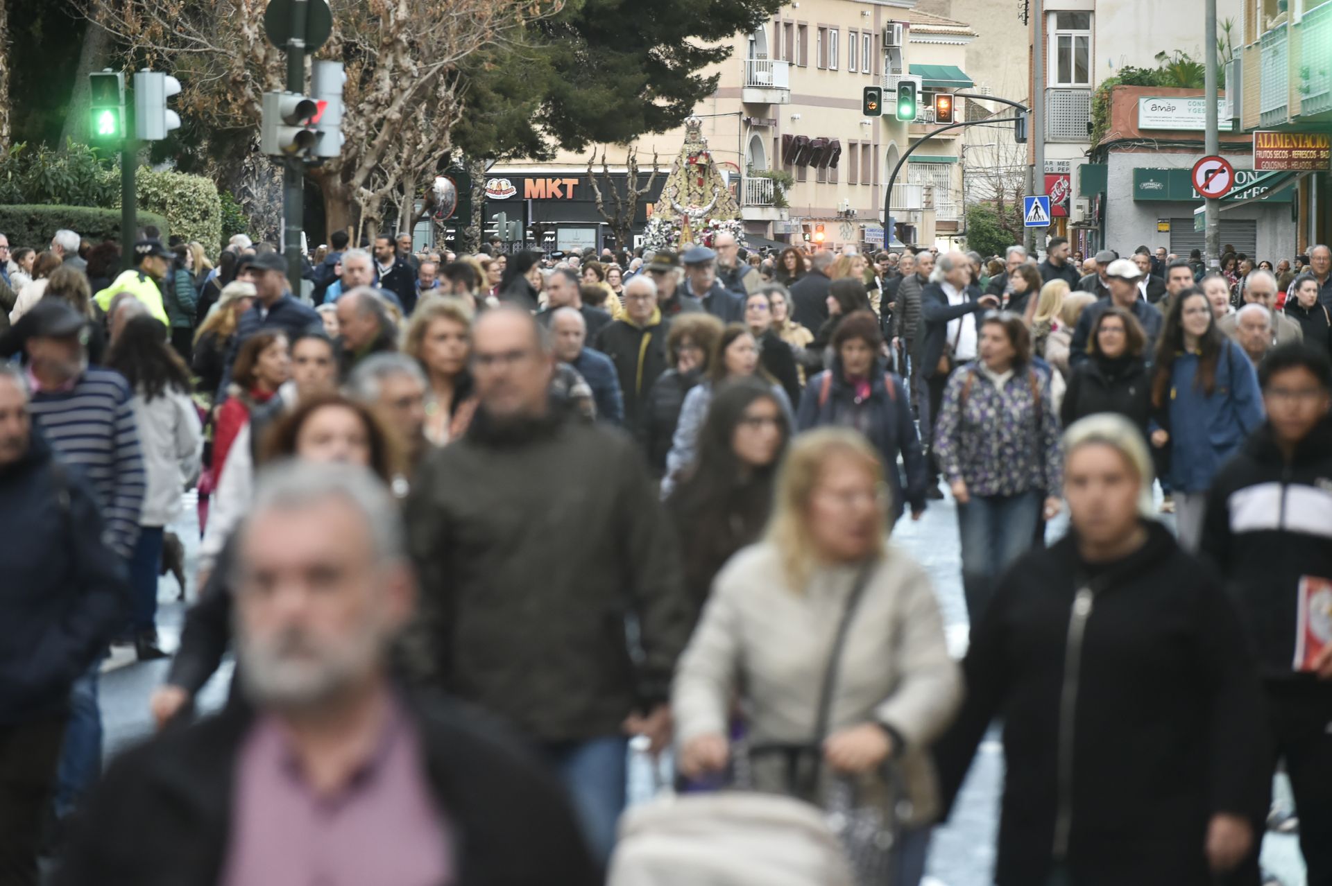 La bajada de la Virgen de la Fuensanta, en imágenes