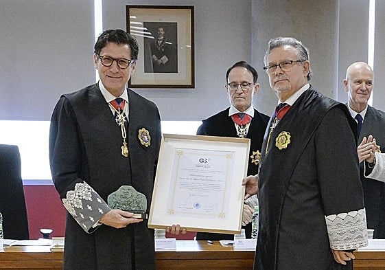 Las imágenes del homenaje al presidente del TSJ de la Región de Murcia