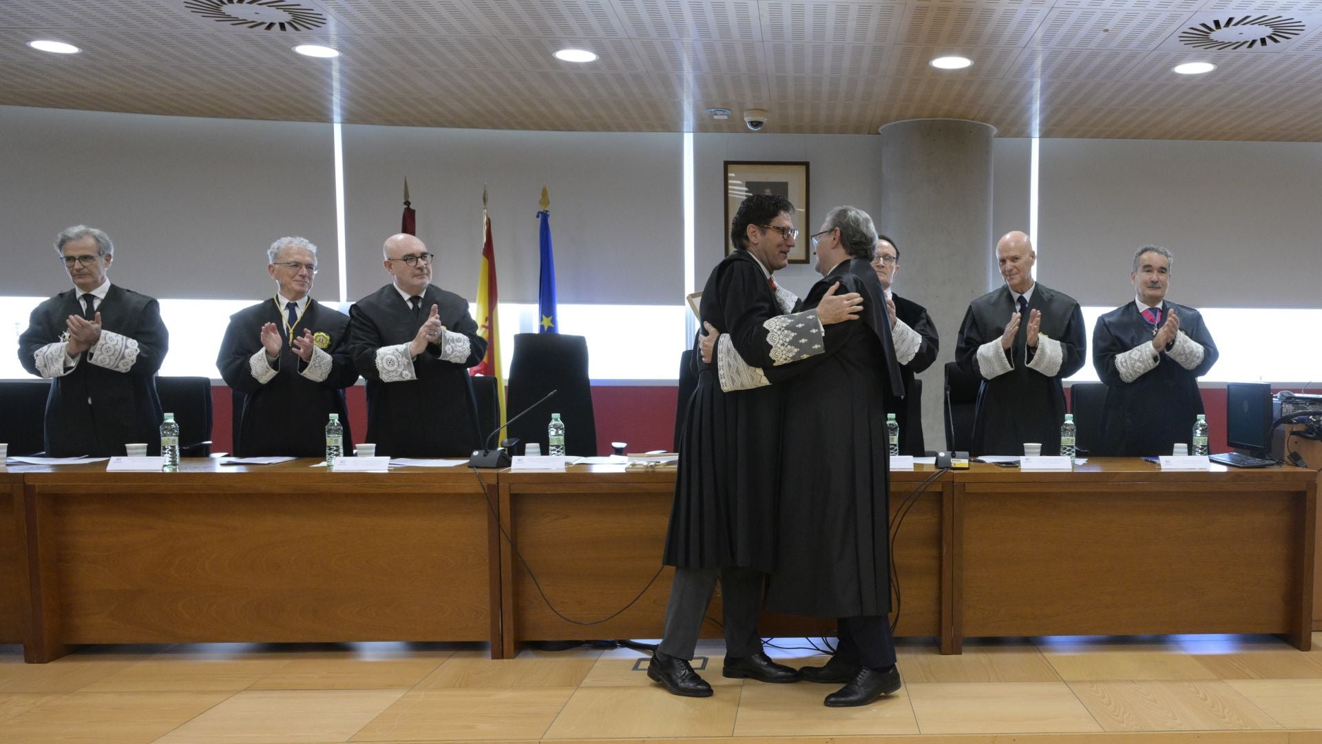 Las imágenes del homenaje al presidente del TSJ de la Región de Murcia